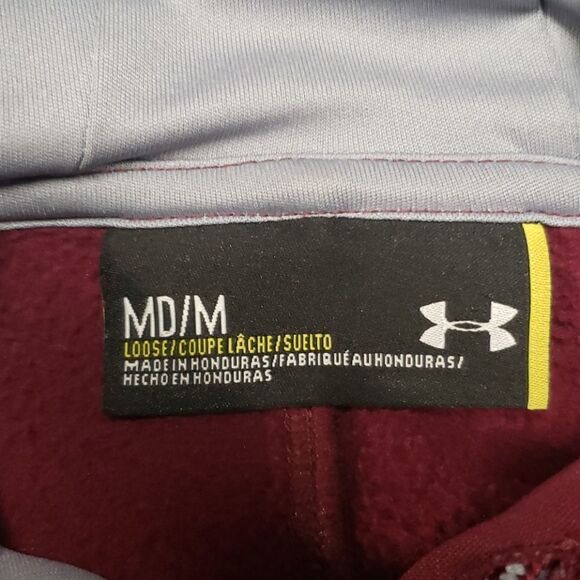 UNDERARMOUR MENS FLEECE LINED THERMAL HOODIE med - Picture 3 of 4